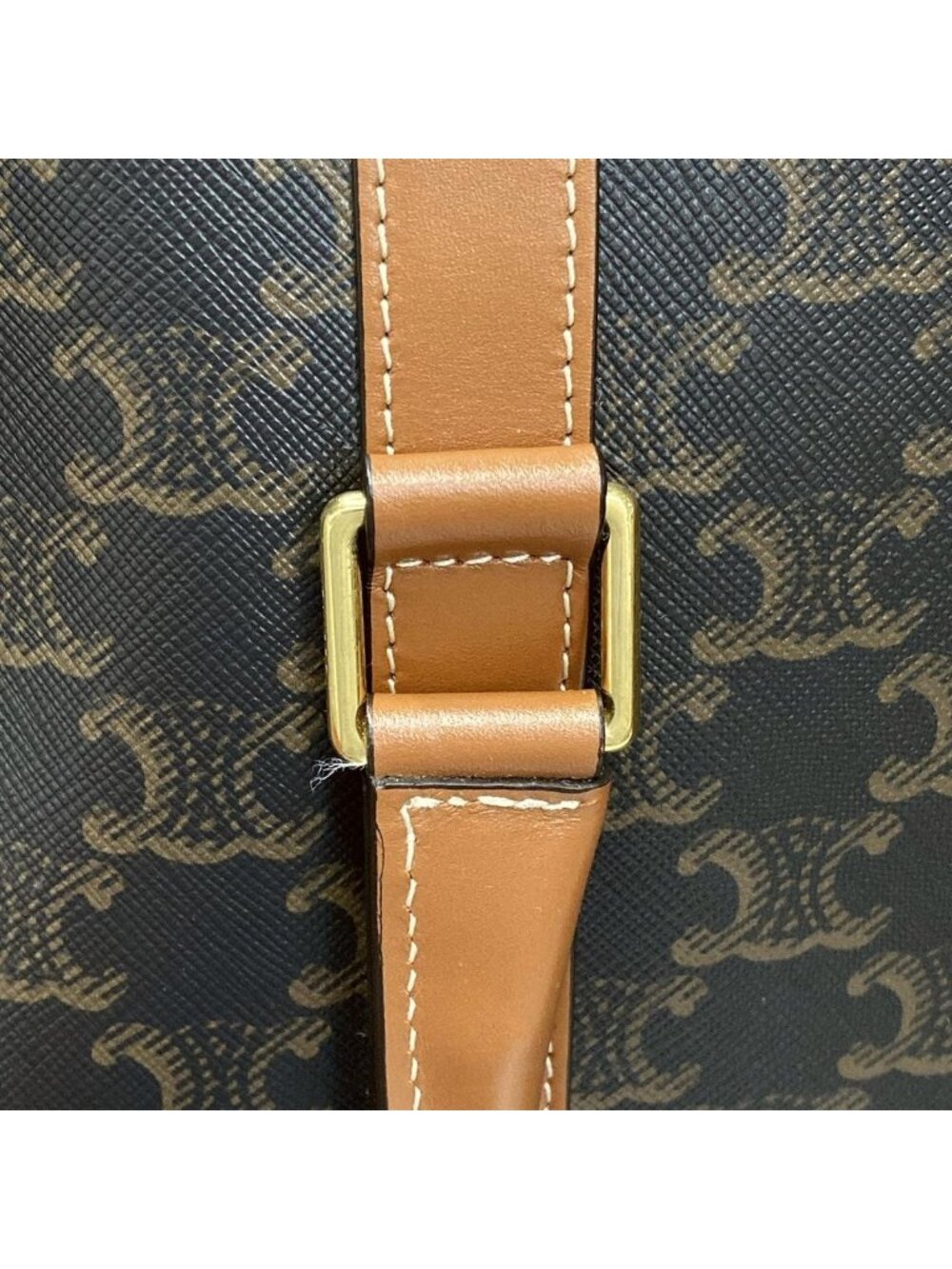Celine Boston Bag Black Brown Leather - Picture 11 of 15